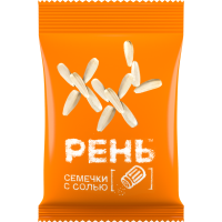 Семечки "РЕНЬ" (белые,жар,с солью) 110г 
Семечки "РЕНЬ" (белые,жар,с солью) 110г