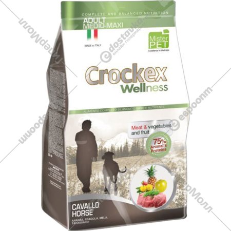 Корм для собак «Crockex Wellness» Medio-Maxi, Horse&Rice, MCF3712, 12 кг