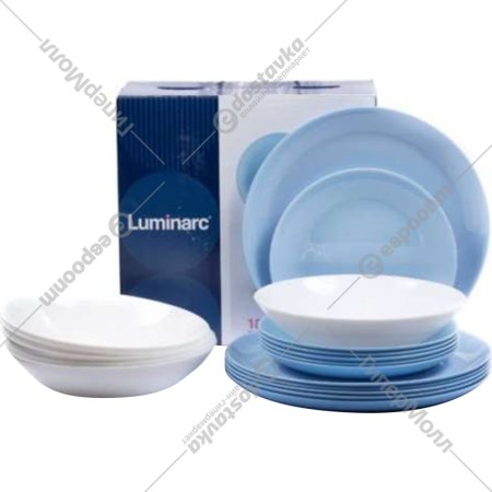 Набор тарелок «Luminarc» Diwali Color, P5911, 18 шт