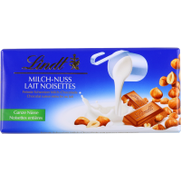 

Шоколад "LINDT"(молочный,цельн.орех)100г