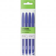 Ручки шариковые «Стамм» РШ-30419-4, синий, 4 шт