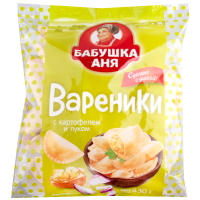 

Вареники"БАБУШКА АНЯ"(картофель/лук)430г