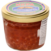 

Икра кета"ОХОТОМОРЬЕ"100г