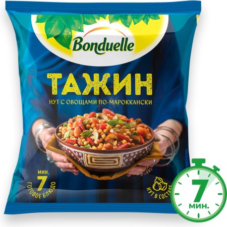 Овощная смесь Нут с овощами по-мароккански Тажин замороженная, 400 г