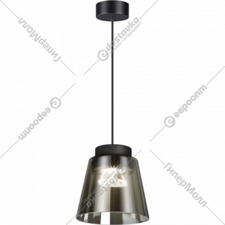 Подвесной светильник «Novotech» Artik, Over NT21 143, 358643, корпус черный/плафон дымчатый