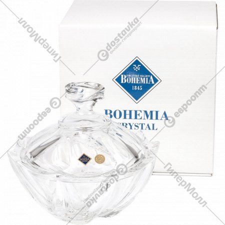 Сахарница «Bohemia Crystal» Calypso, 93/59J80/1/93K69/178, 17.8 см