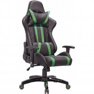 Компьютерное кресло «AksHome» Gamer, экокожа, черный/зеленый