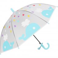 Зонт-трость «Михи-Михи» Кит, голубой, 80 см