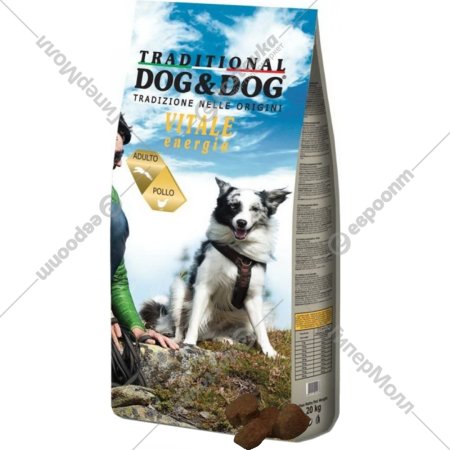 Корм для собак «Gheda Petfood» Dog&Dog Vitale Energia, курица, 20 кг