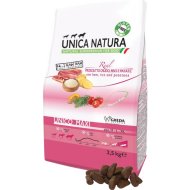 Корм для собак «Gheda Petfood» Unica Natura Maxi, ветчина/рис, 12 кг