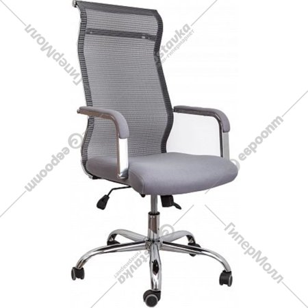 Компьютерное кресло «AksHome» Grid B, ткань/сетка, серый