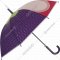 Зонт-трость «Михи-Михи» Мангостин с 3D эффектом, фиолетовый, 80 см