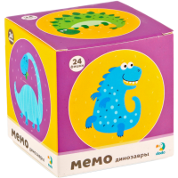 

Мини мемо-игра "ДИНОЗАВРИКИ" 24 эл.