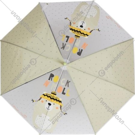 Зонт-трость «Михи-Михи» Мишка Rock N Roll, желтый, 80 см