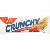 Батончик-мюсли «Crunchy» с клюквой и малиной, 40 г.