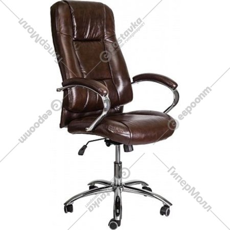 Компьютерное кресло «AksHome» King A, экокожа, темно-коричневый