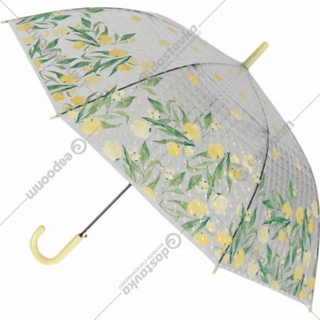 Зонт-трость «Михи-Михи» Цветочки с 3D эффектом, желтый, 80 см
