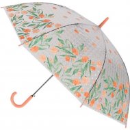 Зонт-трость «Михи-Михи» Цветочки с 3D эффектом, оранжевый, 80 см