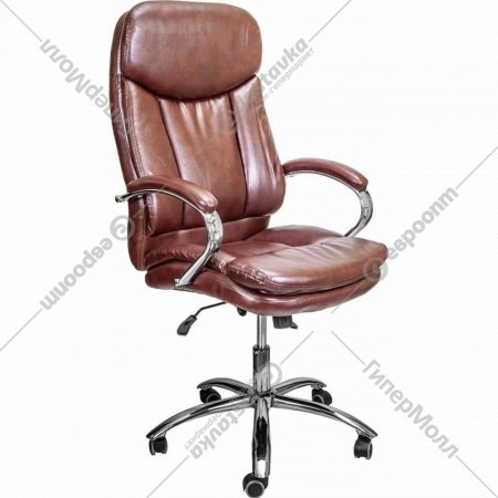 Компьютерное кресло «AksHome» Leonardo, экокожа, коричневый бриллиант