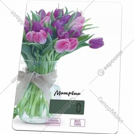 Кухонные весы «Матрена» MA-037, тюльпаны