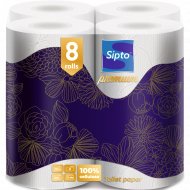 Бумага туалетная «Sipto» Premium белая, 3 слоя, 8 шт