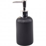 Дозатор жидкого мыла «АкваЛиния» Плиссе, CE1610QA-LD, 350 мл, черный матовый
