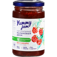 

Джем"YUMMYJAM"(малиновый)без сахара 350г