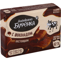 

Спред шоколад"АЛЕНКИНА БУРЕНКА"62%,180г