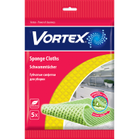 

Салфетки "VORTEX" (д/уборки,губчат.) 5шт