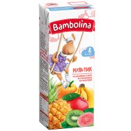 Сок детский «Bambolina» мультифруктовый, 200 мл