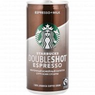 Кофейно-молочный напиток «Starbucks» Doubleshot Espresso, 2.6%, 200 мл