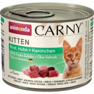 Корм для кошек «Animonda» Carny Kitten, говядина/курица/кролик, 200 г