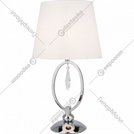 Прикроватная лампа «Евросвет» Strotskis, 01055/1, хром/прозрачный хрусталь