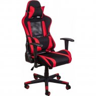 Компьютерное кресло «AksHome» Optimus, ткань/сетка, черный/красный