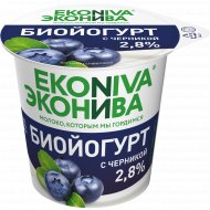 Биойогурт «ЭкоНива» вязкий, черника, 2.8%, 125 г