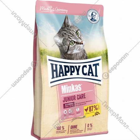 Корм для кошек «Happy Cat» Minkas Junior Care, птица, 70374, 1.5 кг