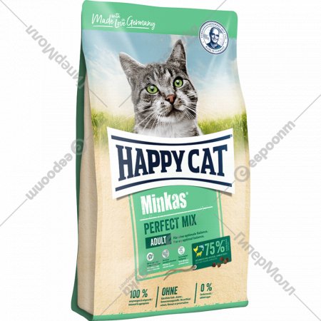 Корм для кошек «Happy Cat» Minkas Perfect Mix, птица/рыба, 70415, 4 кг