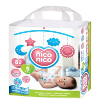 

Подгузники"NICO NICO"(S,4-8 кг) 82 шт
