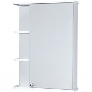 Шкаф с зеркалом «СанитаМебель» Камелия - 09.60, правый, белый