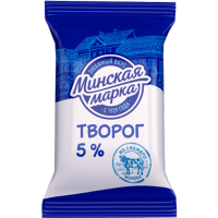 

Творог 5% «Минская марка» пачка 200г.