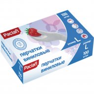 Перчатки виниловые «Paclan» 407186, L, 100 шт