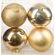 Шары новогод(HE20248-70-4,зол,10см)4шт