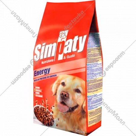 Корм для собак «Pet360» Simpaty Energy, мясо/злаки, 102480, 20 кг