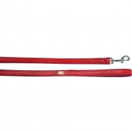 Поводок «Camon» кожаный с подкладкой, красный, DA096/E, 100 см