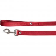 Поводок «Camon» кожаный с заклепками, красный, DA083/H, 100 см