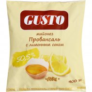 Майонез «Gusto» Провансаль с лимонным соком, 50.5%, 400 мл.