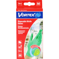 

Перчатки "VORTEX" (нитрил.лайм,M) 10шт