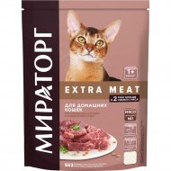 Корм для кошек «Мираторг» Extra Meat, для домашних кошек старше 1 года, с говядиной, Black Angus, 0.4 кг
