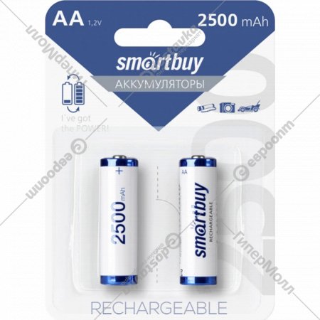 Аккумулятор «SmartBuy» AA/2BL 2500mAh, SBBR-2A02BL2500