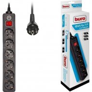 Сетевой фильтр «Buro» 600SH-3-B, черный